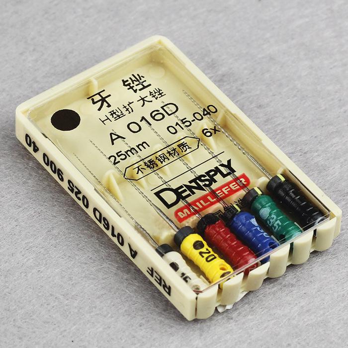 5 Satz Densply® edelstahl handfeilen endo h files endo #15-#40