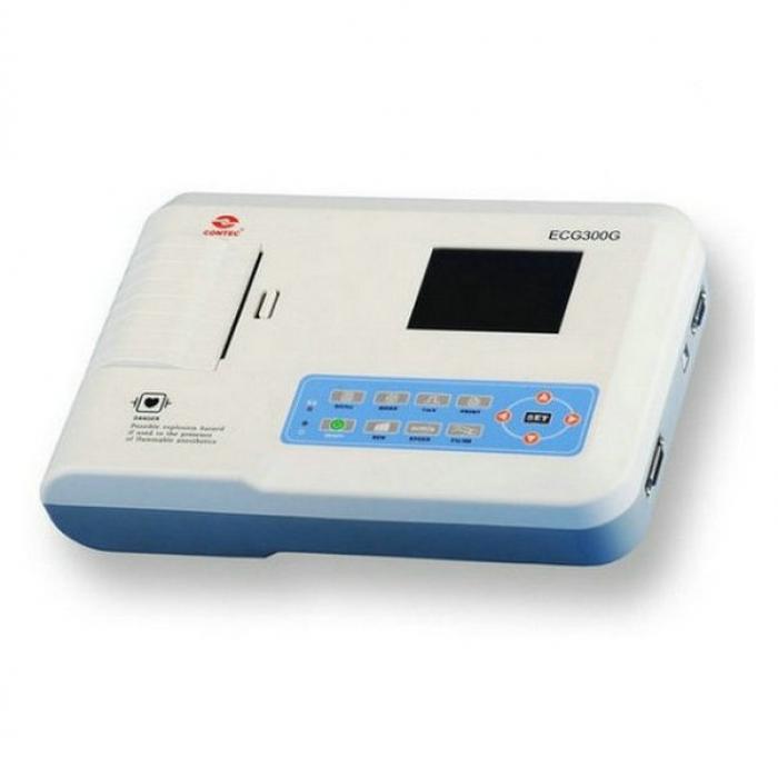 Contec® ECG-300G Medizinisches Gerät ECG/EKG Digital Drei Channel ECG Electrocardiograph