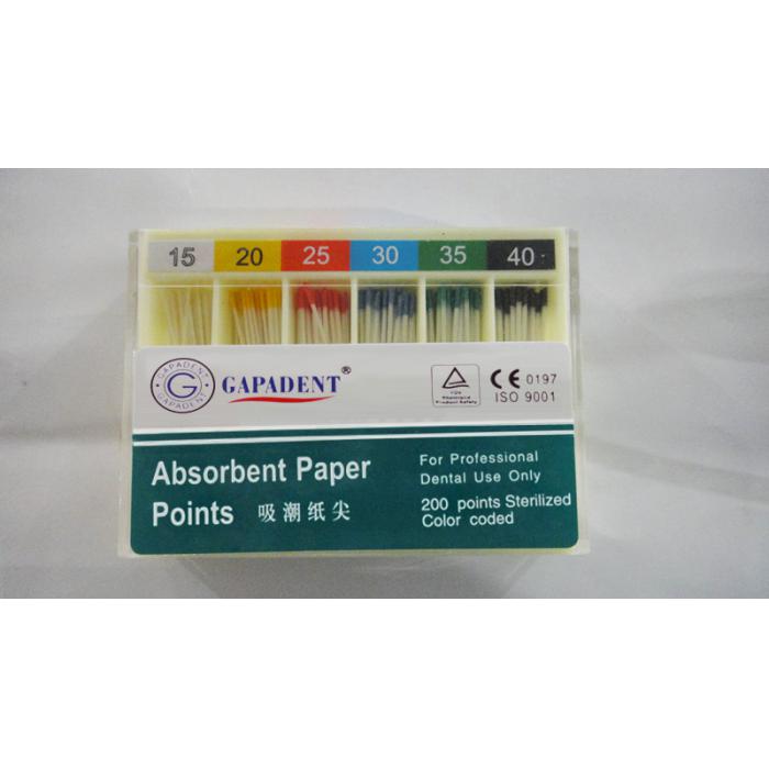 GAPADENT® 200Pcs Saugfähige Papierpunkte aus Korea