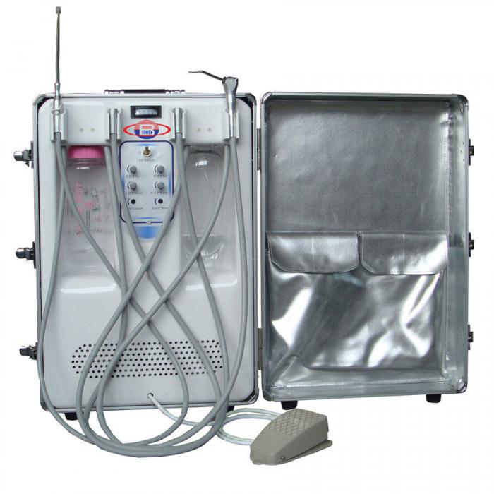 Best® BD-406A Dentalturbine Einheit(Luft-Kompressor + Absauganlage + Triplex-Spritze)