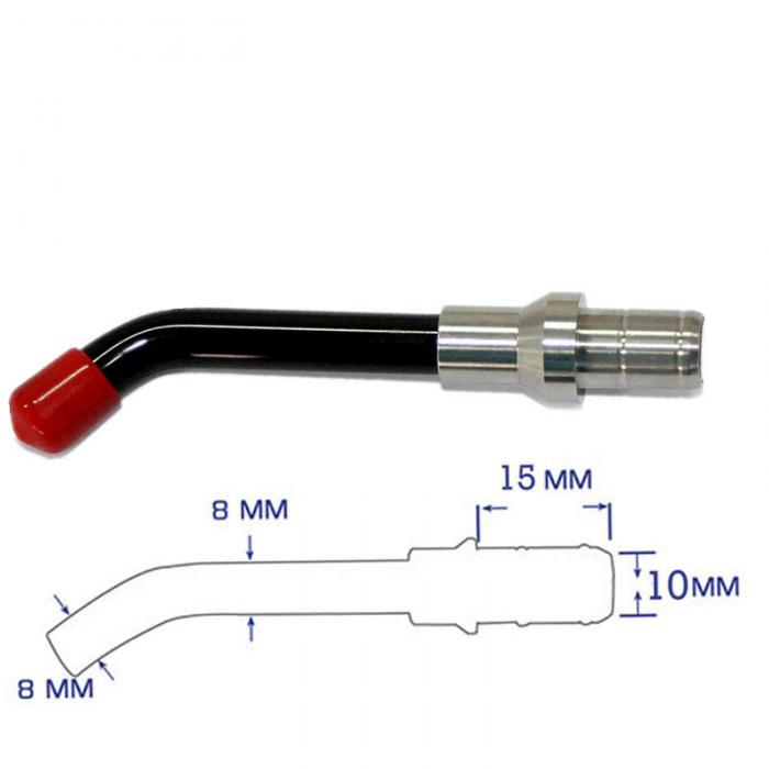 5 Stücke 8mm Polymerisationslampe Dental Optische Faser Härtung Licht, GUIDE Stab Spitze Glas LED Spitze