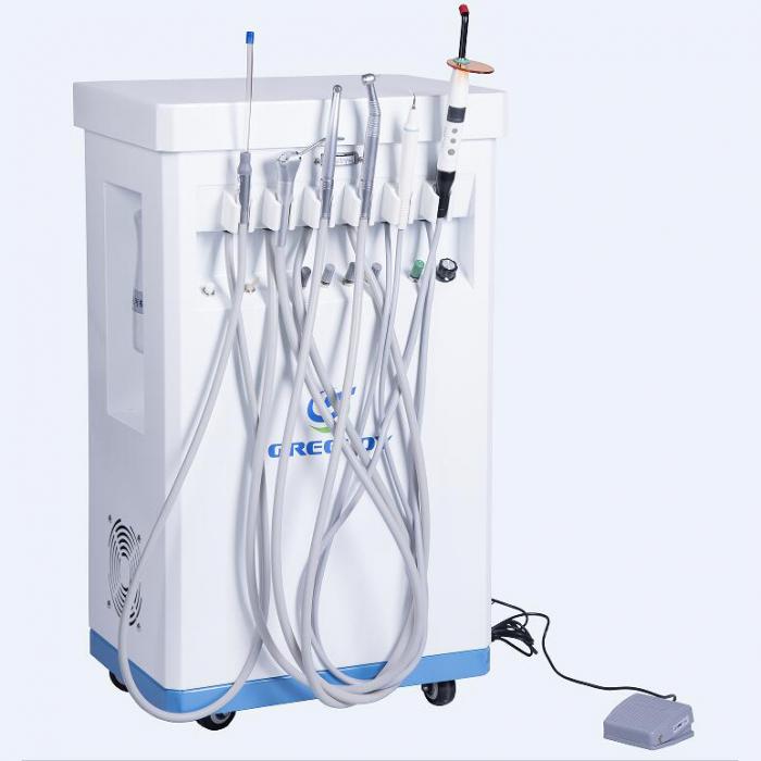 Greeloy® 209PU Mobile Dentaleinheit (Selbständiger Kompressor + Scaler + Aushärtungslicht)