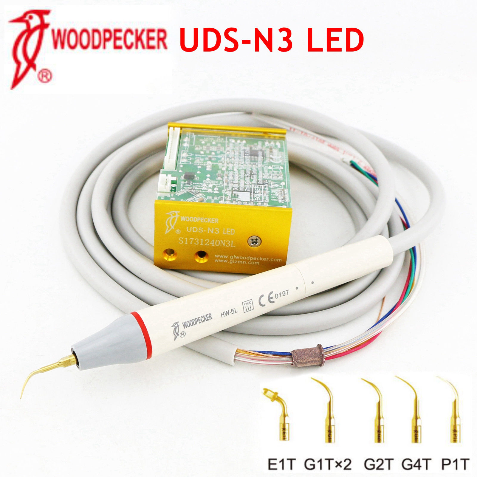 Woodpecker® UDS-N3 Dental Gebaut in Ultraschall Scaler mit LED-Leuchten