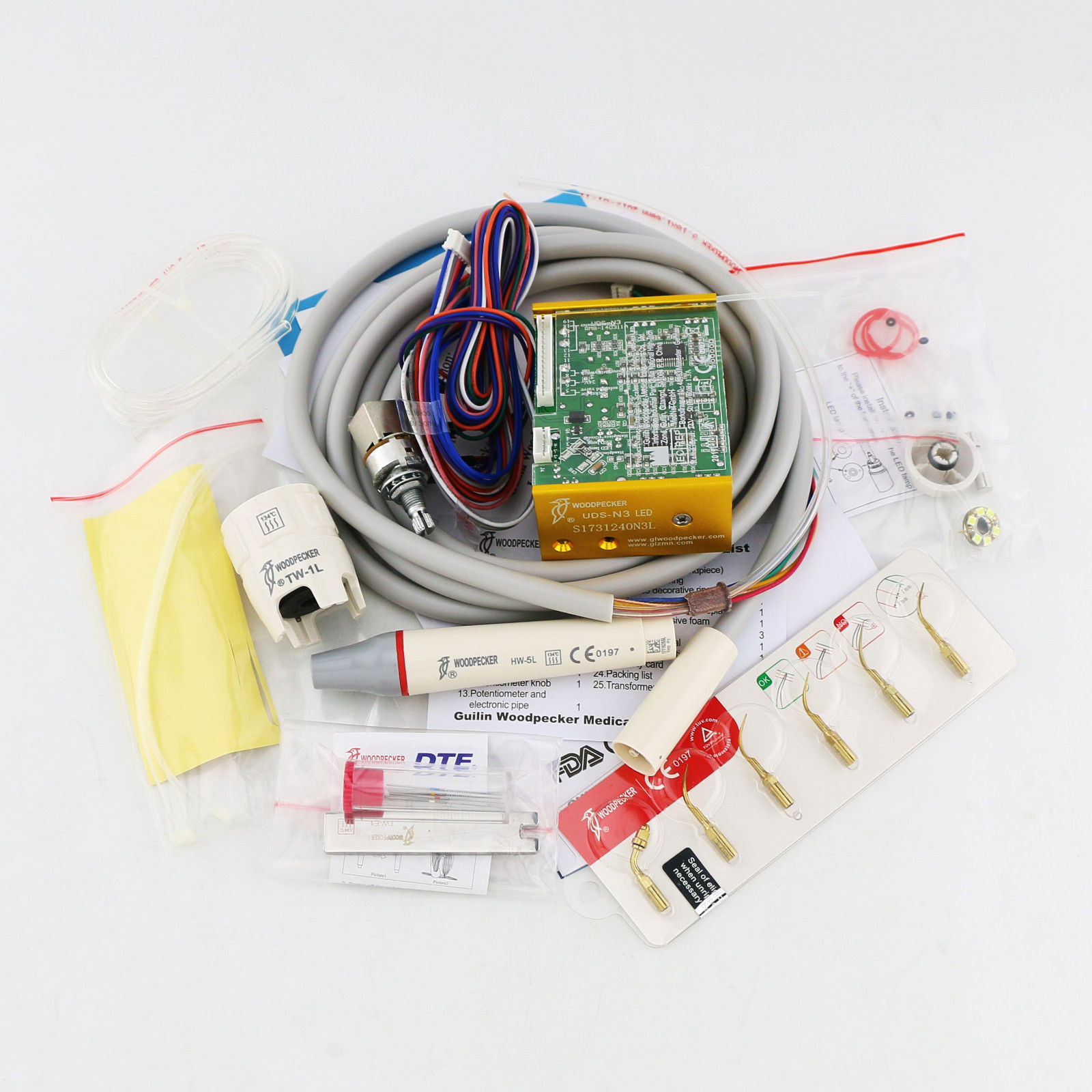 Woodpecker® UDS-N3 Dental Gebaut in Ultraschall Scaler mit LED-Leuchten