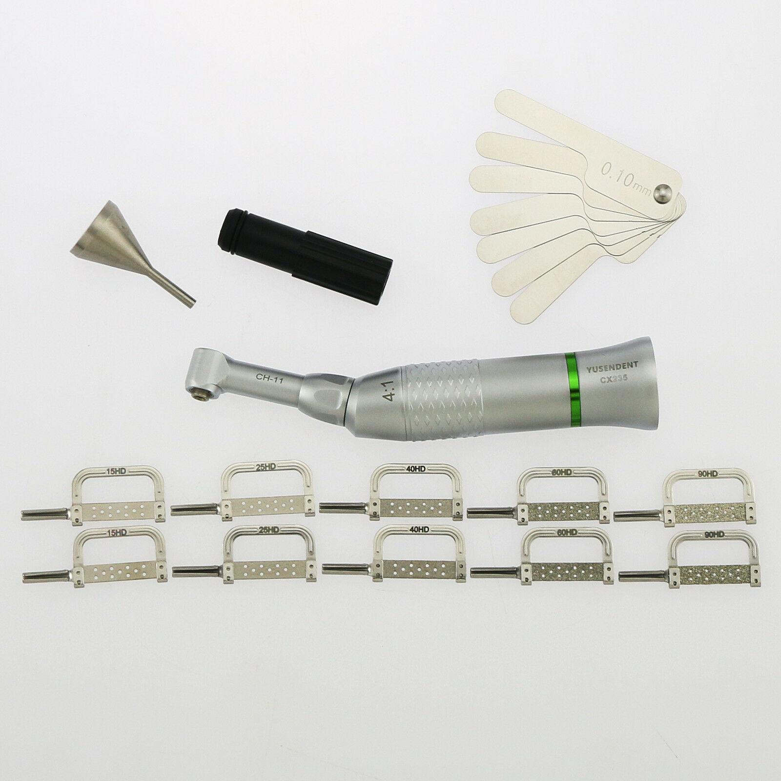 Yusendent Dental Kieferorthopädische IPR Kit Interproximale Schmelzreduktion 4:1 Set Streifen EVA