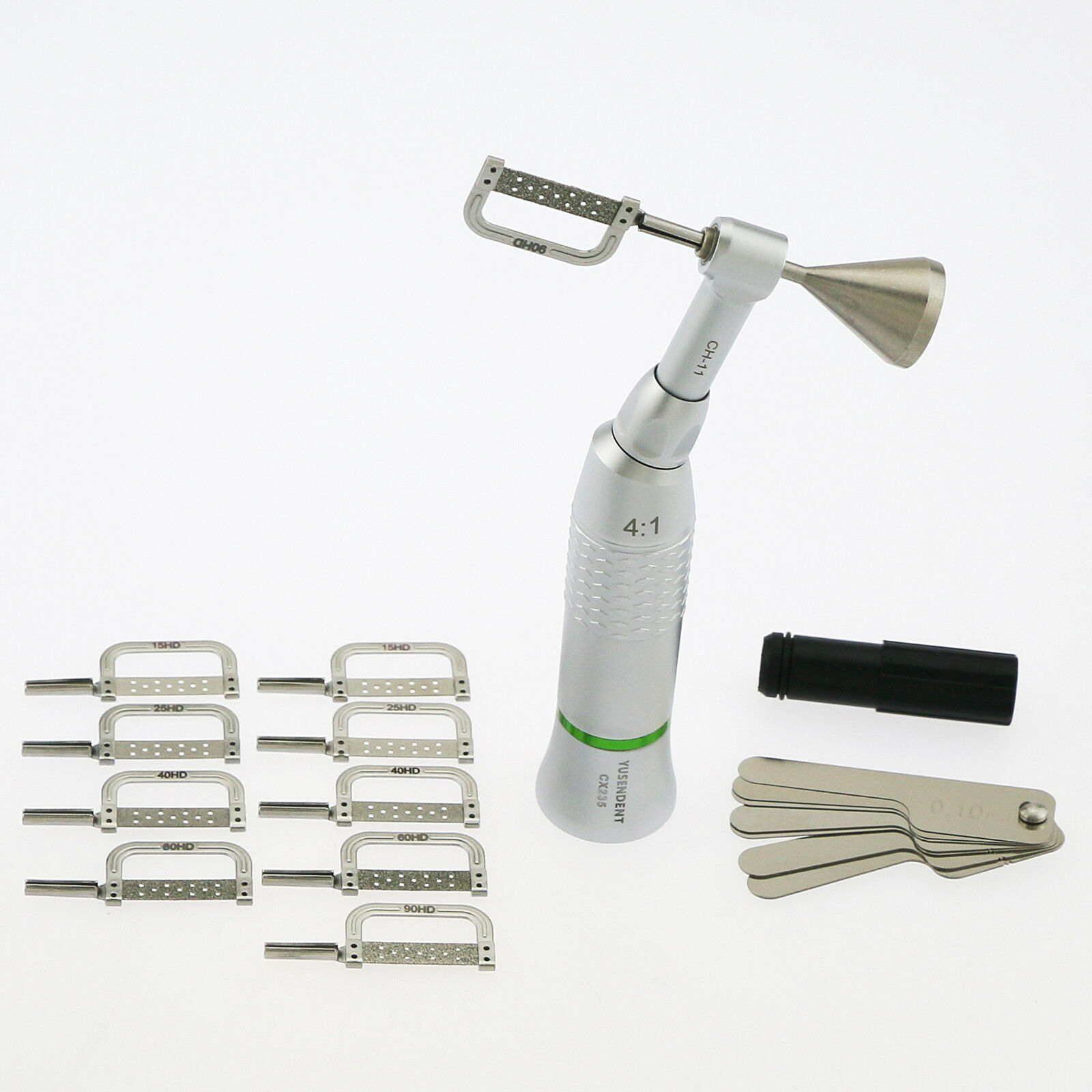 Yusendent Dental Kieferorthopädische IPR Kit Interproximale Schmelzreduktion 4:1 Set Streifen EVA