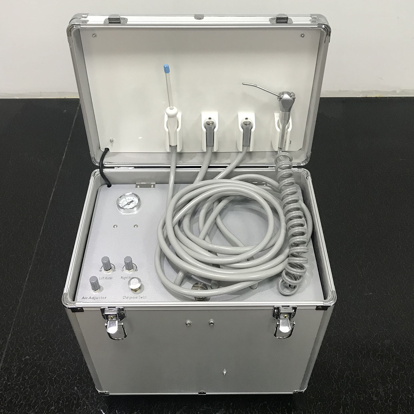 Best® BD402A Tragbare Dentalturbine Einheit (Kompressor + Saugeinheit + Triplexspritze)