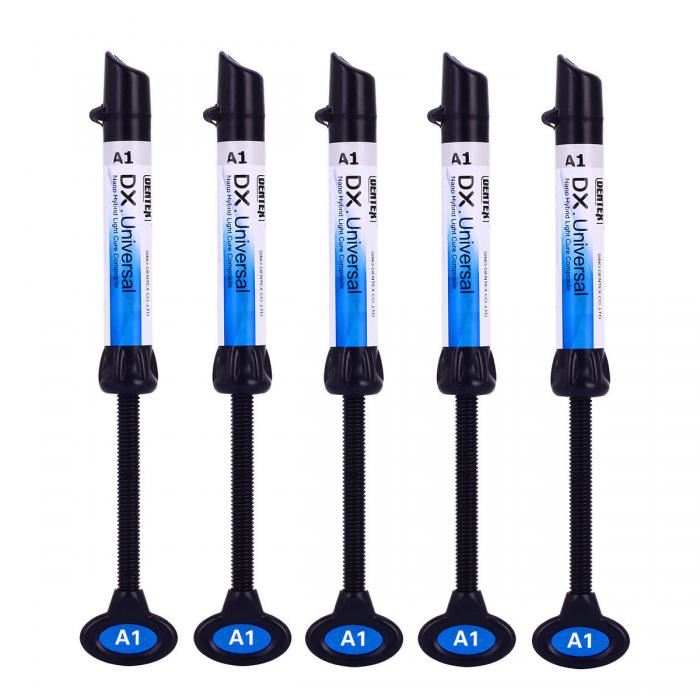 5Pcs A1 Lichthärtende Dental Hybridkunstharz Composite Syringe