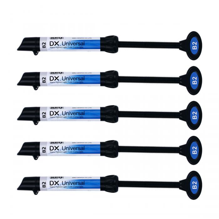 5Pcs B2 Lichthärtende Dental Hybridkunstharz Composite Syringe