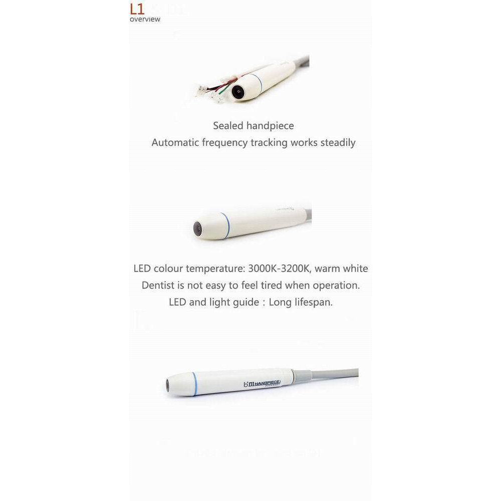 Baolai Dental Eingebauter Ultraschall-Scaler mit L1-LED-Handstück und 4 Spitzen