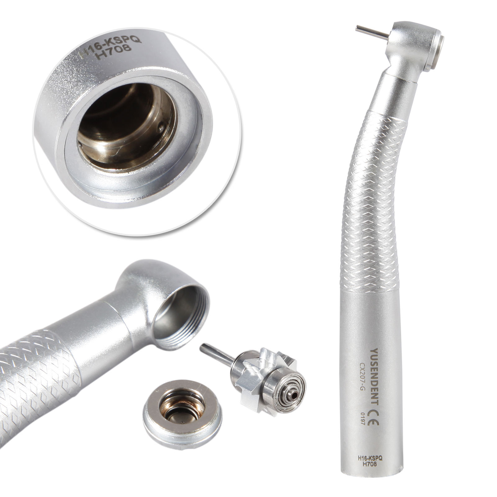 YUSENDENT® COXO CX207-GK-PQ Zahnarzt LED Glasfaser Turbine handstück mit KAVO Schnellkupplung