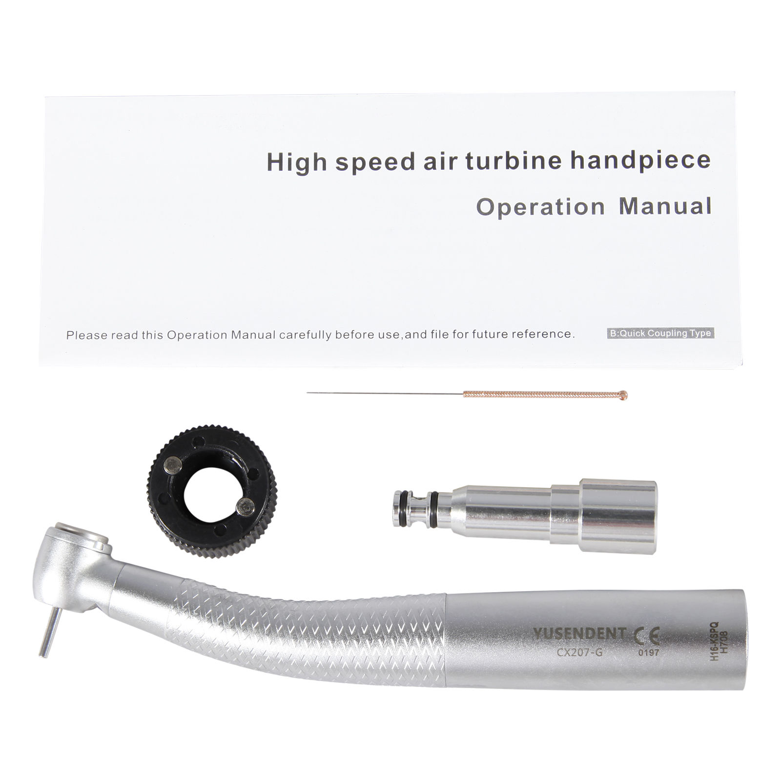 YUSENDENT® COXO CX207-GK-PQ Zahnarzt LED Glasfaser Turbine handstück mit KAVO Schnellkupplung