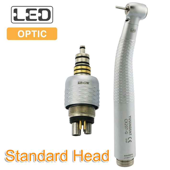 YUSENDENT® CX207-GW-PQ Zahnarzt LED Glasfaser turbinehandstück mit W&H Schnellkupplung