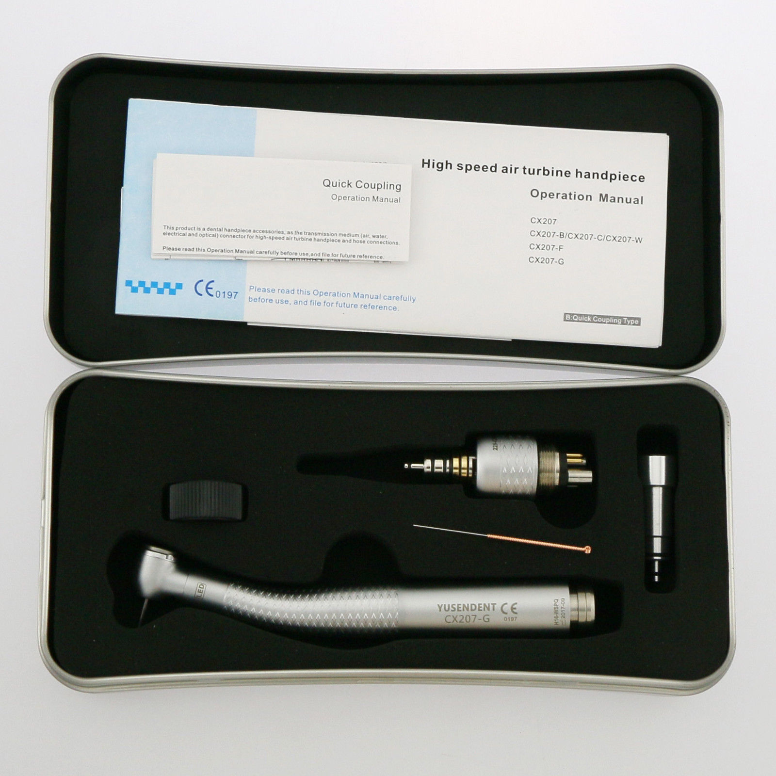 YUSENDENT® CX207-GW-PQ Zahnarzt LED Glasfaser turbinehandstück mit W&H Schnellkupplung