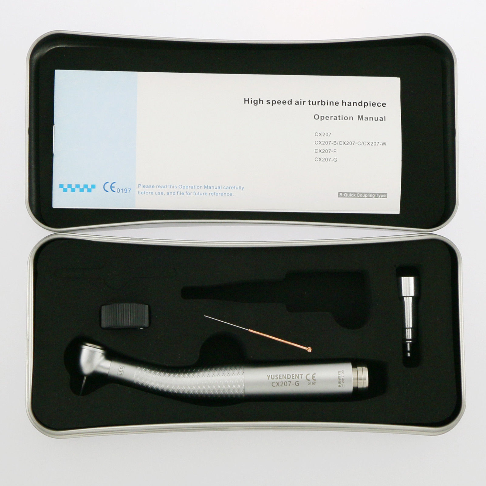 YUSENDENT® CX207-GW-TP LED Glasfaser turbinenhandstück Kompatibel mit W&H (Keine Schnellkupplung)