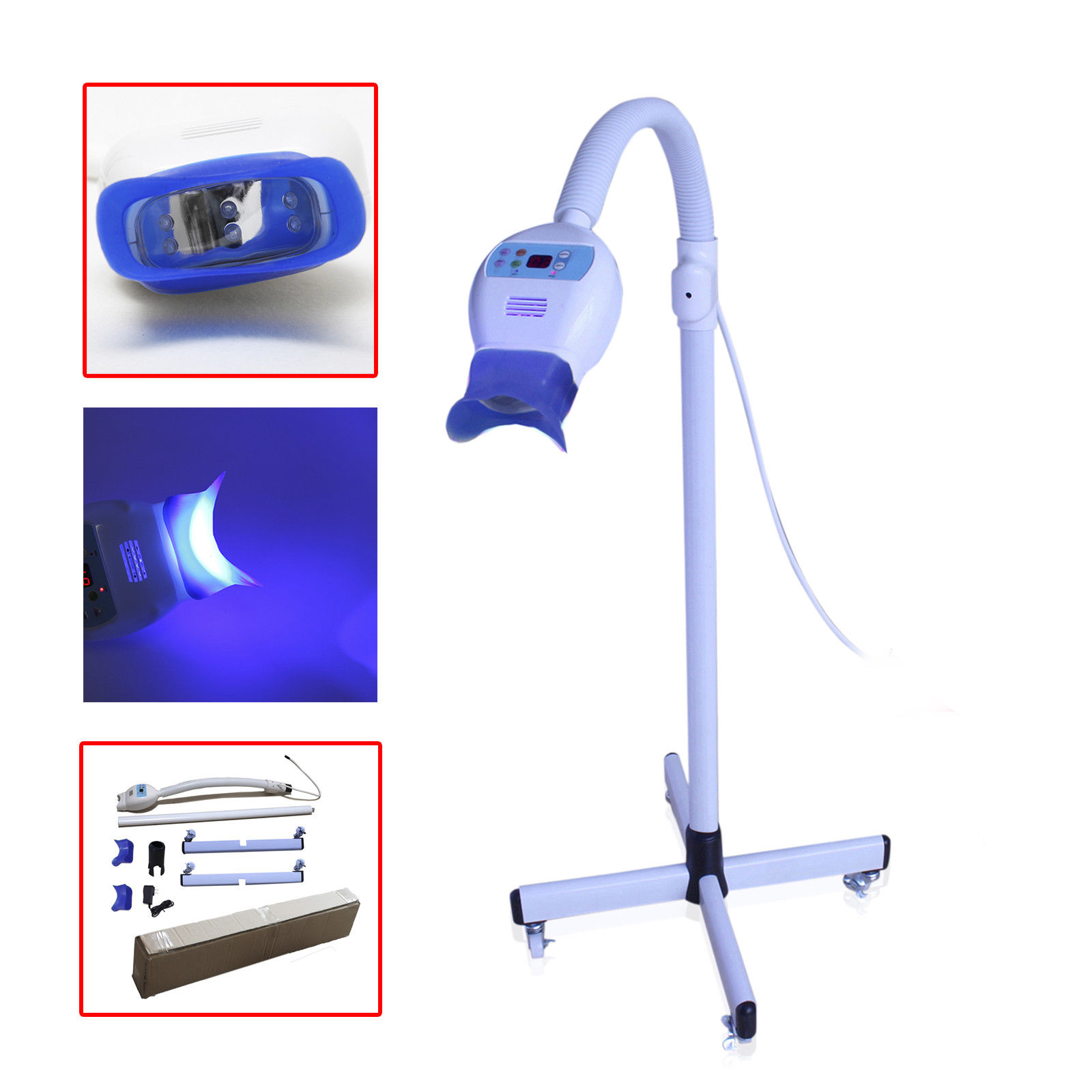 Mobile Zahn LED Bleaching Lampe Bleichbeschleuniger mit Rad