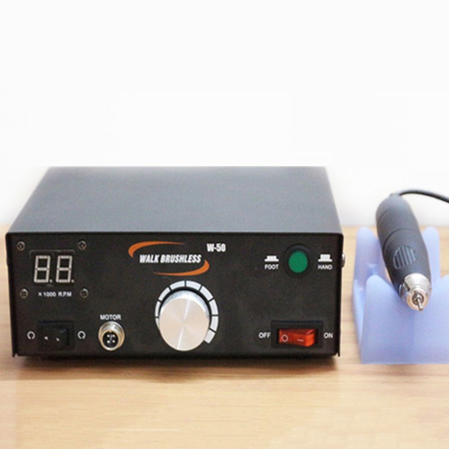 WALK W-50 BRUSHLESS Mikromotor-Poliermaschine für Dentallabore + Bürstenlose Mikromotor-Handstück 50K RPM