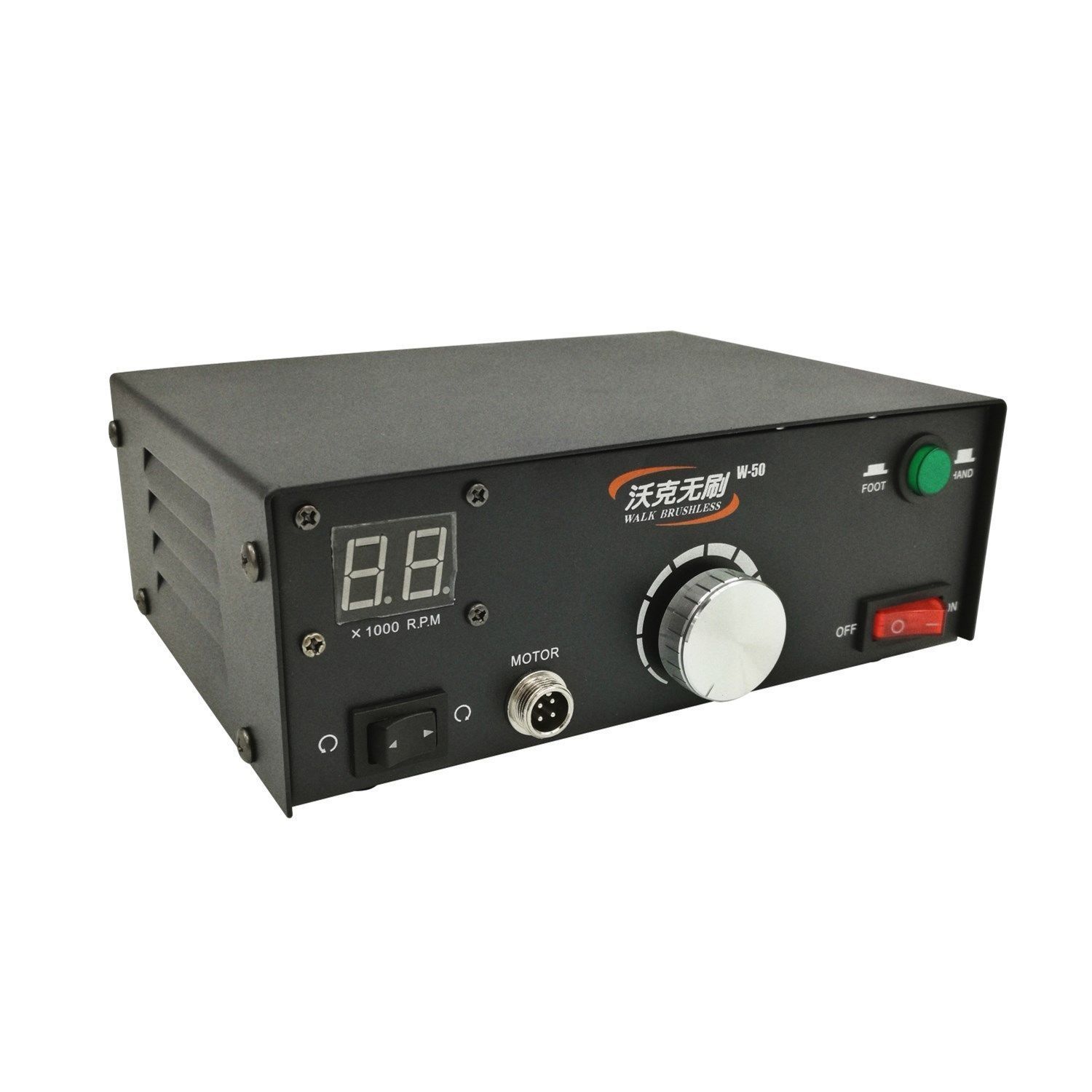 WALK W-50 BRUSHLESS Mikromotor-Poliermaschine für Dentallabore + Bürstenlose Mikromotor-Handstück 50K RPM