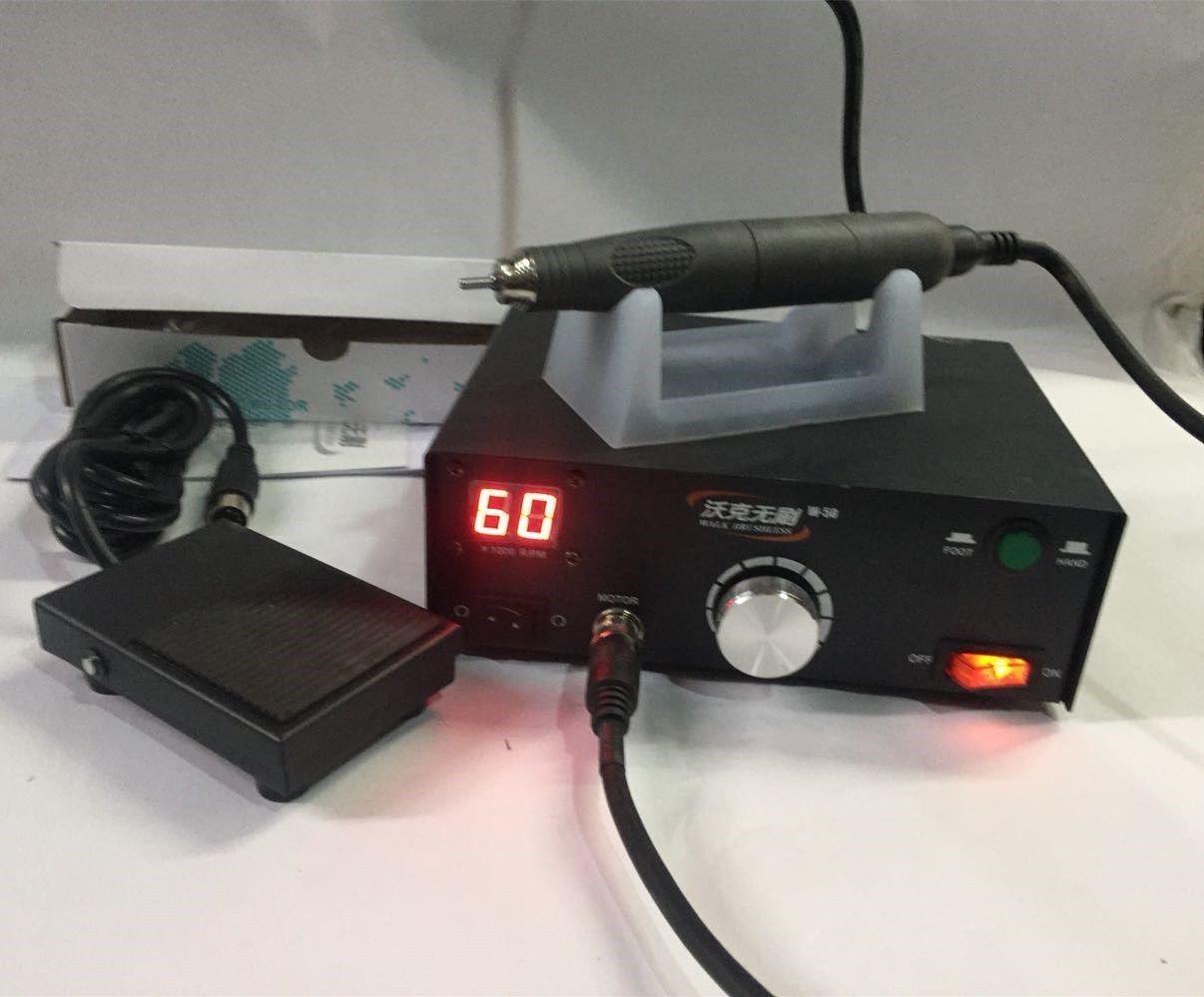 WALK W-50 BRUSHLESS Mikromotor-Poliermaschine für Dentallabore + Bürstenlose Mikromotor-Handstück 50K RPM