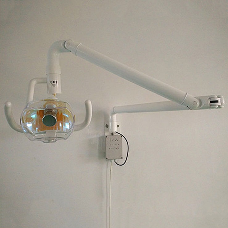 50W Wandbehang Zahnheilkunde Medizinische Mundleuchte mit Arm Shadowless kaltes Licht