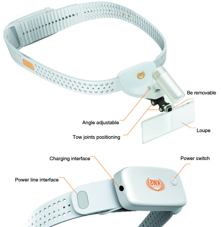 KWS CRI 3W Led Dental Kopflicht Dentalscheinwerfer medizinisch KD-202A-8