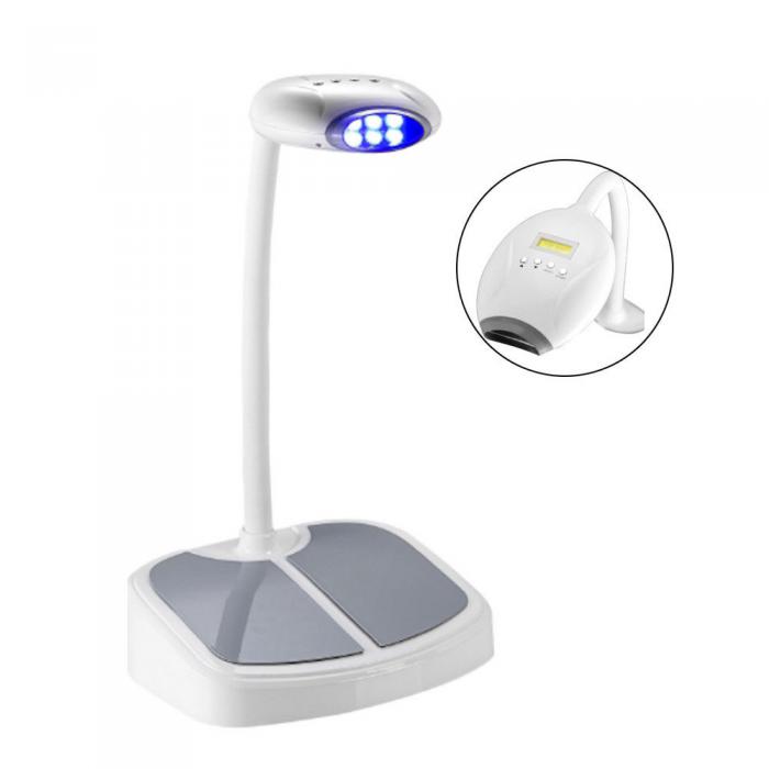 KC Dental Desktop Typ 6 LED Blue Teeth Whitening Light Bleaching Lampe mit kleinem Schrank innen für Familie, Büro, Heim