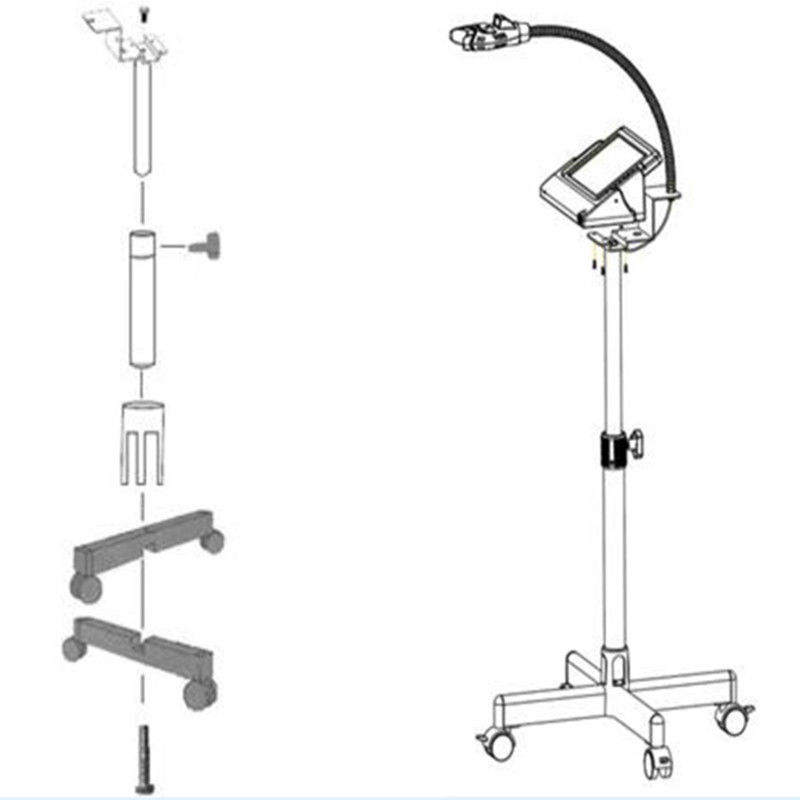 MLG® M-86 8 Zoll LCD Monitor Bleachinger-Zahn+intraorale Kamera Trolley-Typen mit SD-Karte