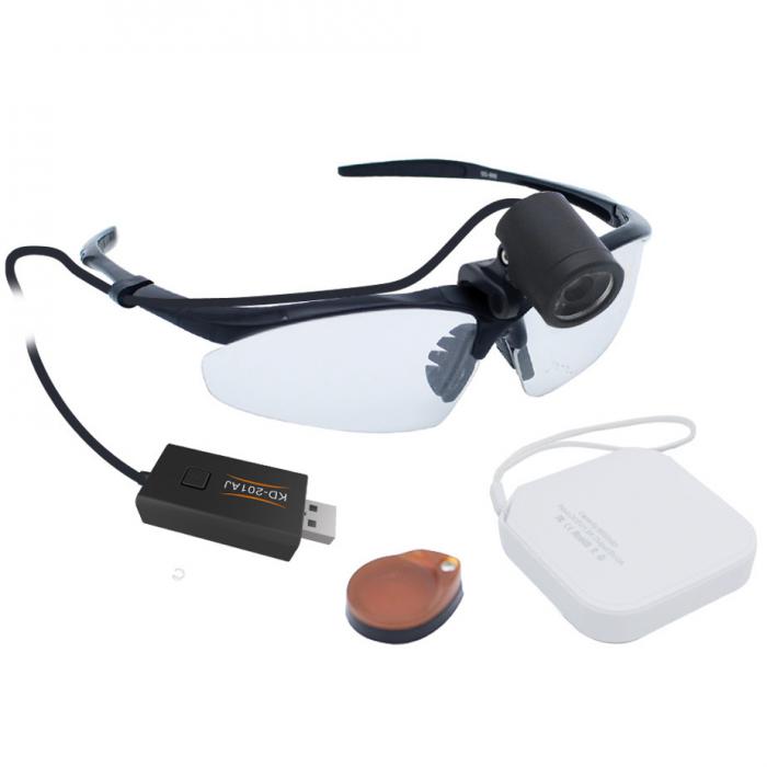 KWS KD-201AJ-5 Zahnarzt Lupenbrille mit Licht LED Medical Scheinwerfer