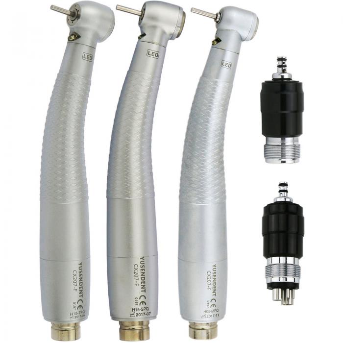 YUSENDENT 2/4 Loch E-Generator LED Hochgeschwindigkeitshandstück NSK Phatelus Kupplung CX207-F-PQ