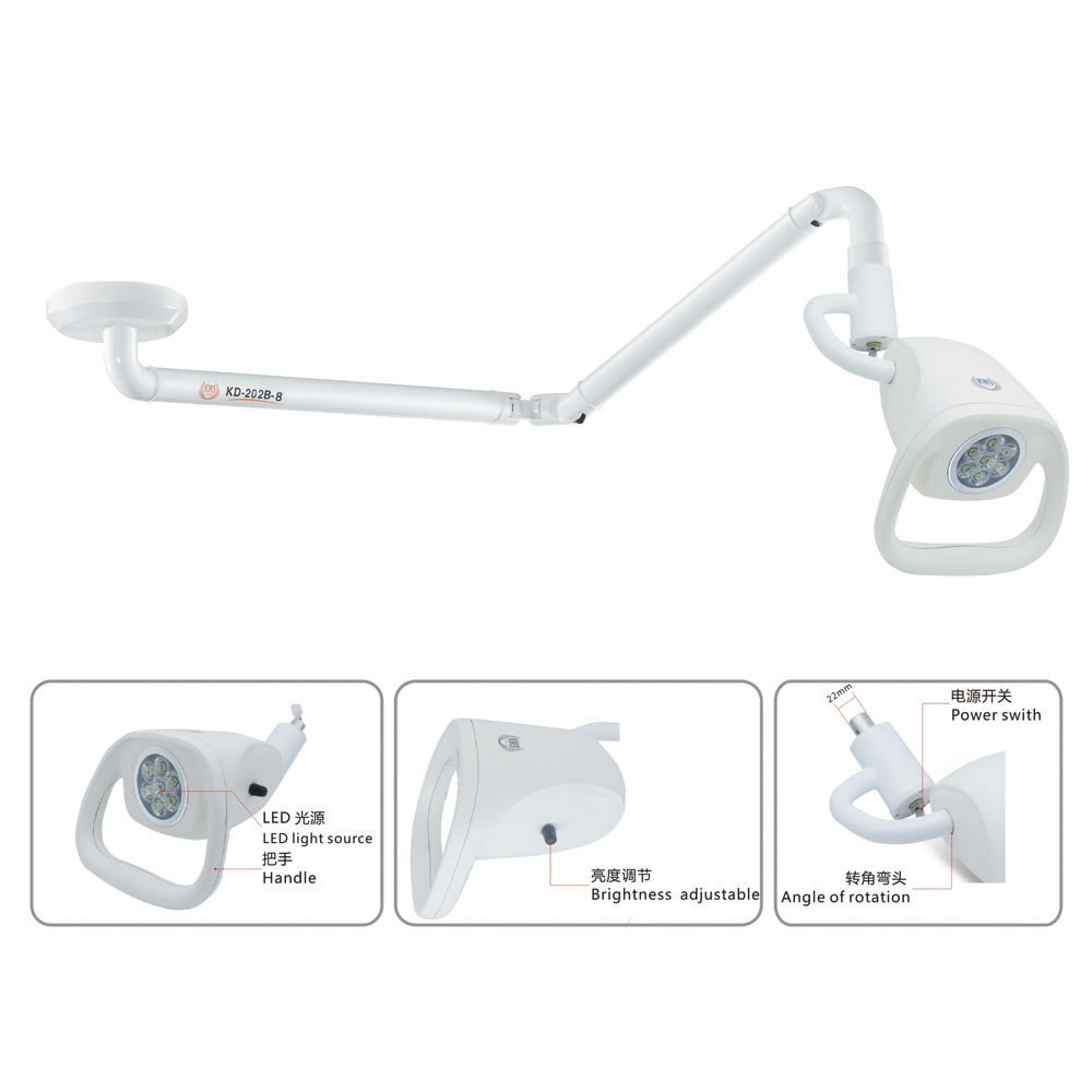 21W LED hängende chirurgische Turmlampe medizinische Untersuchungsleuchte KWS KD-202B-8
