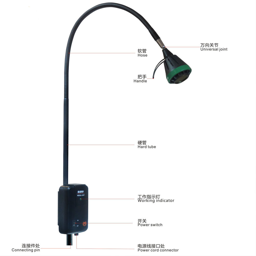 3W LED Tragbares zahnärztliches Untersuchungslicht mit hoher Helligkeit KWS KD-2005W-2