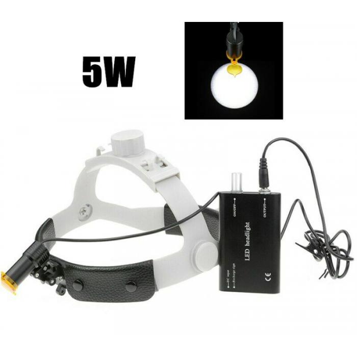 5W LED Dental Medical Head Light w/ Filter Headband Headlamp ENT Oral Gynecology