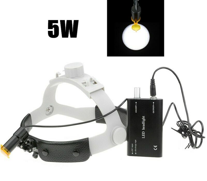 5W LED Dental Medical Head Light w/ Filter Headband Headlamp ENT Oral Gynecology