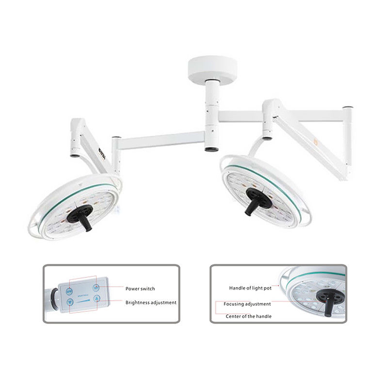 216W LED-OP-Untersuchungslicht mit zwei Köpfen und schattenloser Lampe KWS KD-2072B-2