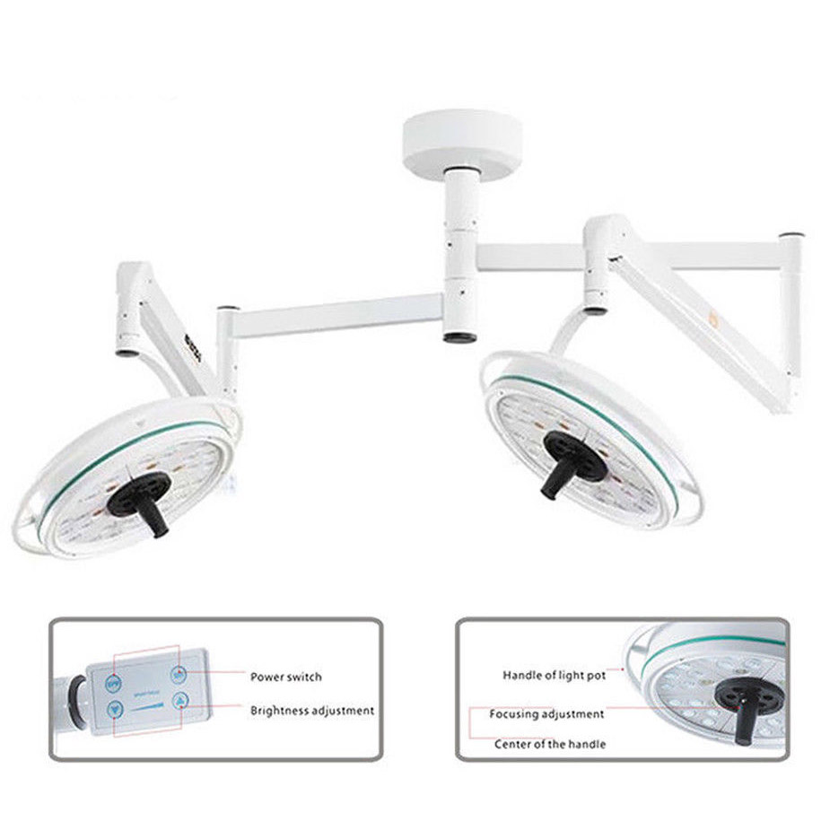 216W LED-OP-Untersuchungslicht mit zwei Köpfen und schattenloser Lampe KWS KD-2072B-2