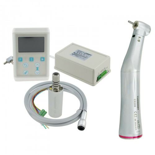 YUSENDENT C-PUMA INT+ Dental Eingebauter Elektromotor + CX235C7-5 1:5 Glasfaser Rotes Winkelstück