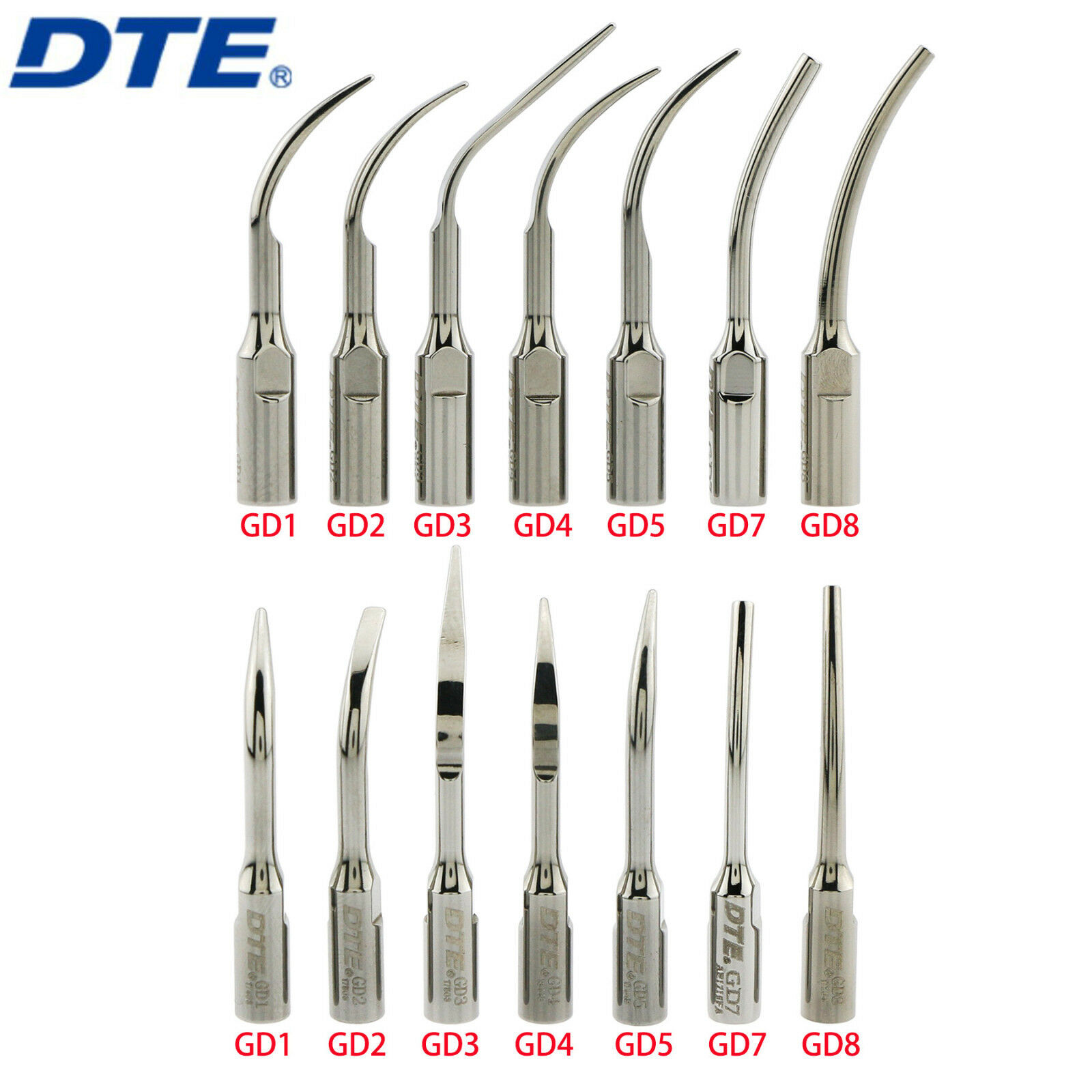 10 Stück Woodpecker GD1 GD2 GD3 GD4 GD5 GD7 GD8 Ultraschallspitzen Kompatibel mit Satelec NSK