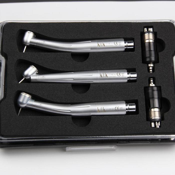 LY LY-H601 Zahnheilkunde Turbine Handstück Satz Druckknopf 3 Wasserspray mit Kupplung