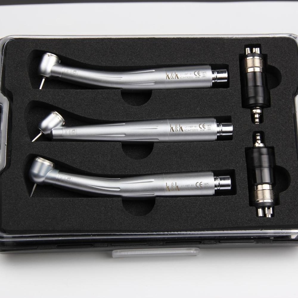 LY LY-H601 Zahnheilkunde Turbine Handstück Satz Druckknopf 3 Wasserspray mit Kupplung