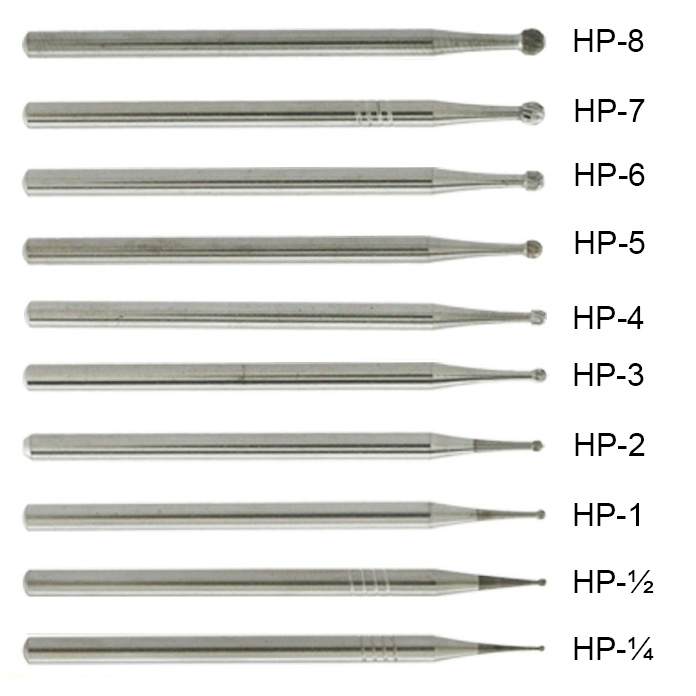 10 Stück WaveDental Handstück-Schaft(HP) Hartmetallbohrer Zahnmedizin HP 1/4 1/2 1 2 3 4 5 6 7 8 10# Runden Zahnbohrer