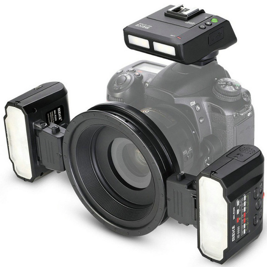 Doppelkopf-Blitz Nikon Canon Macro Dental SLR-Kamera für Dental-Makrofotografie