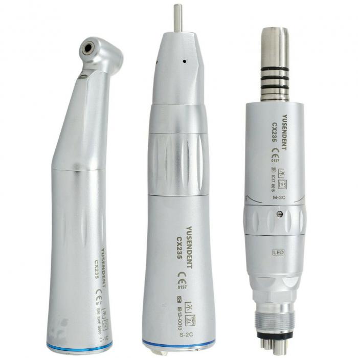 YUSENDENT CX235-1C Dental Faseroptik LED Niedriger Geschwindigkeit Handstück Satz