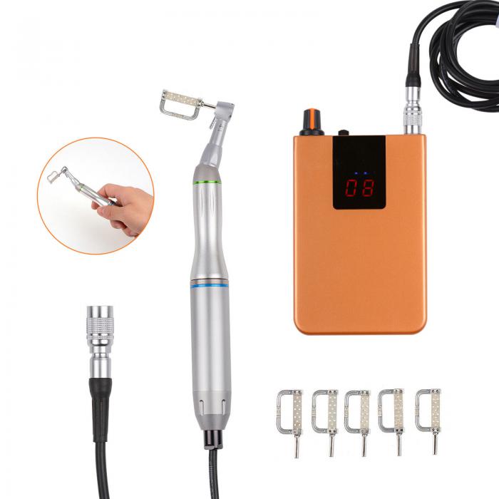 Westcode Mikromotor Zahnmedizin + 4:1 Grün Winkelstück + Kieferorthopädische IPR Kit Approximale Schmelzreduktion Instrumente
