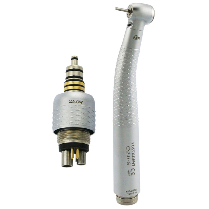 YUSENDENT® CX207-GW-PQ Zahnarzt LED Glasfaser turbinehandstück mit W&H Schnellkupplung