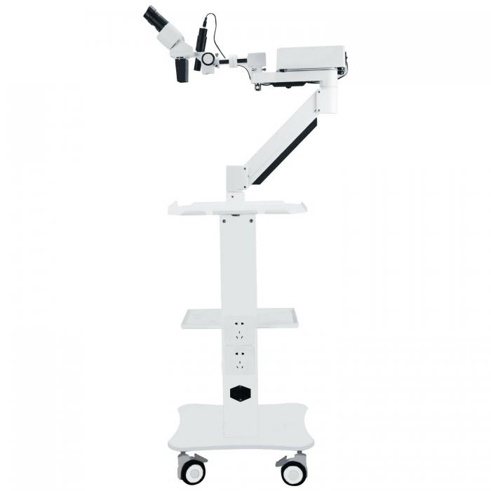 Dental Chirurgisches Operationsmikroskop mit 5W LED-Licht & Zahnarzt Trolley für HNO，Zahnärztlich