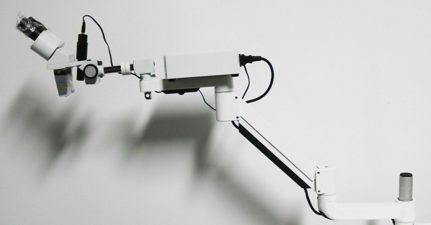 Dental Chirurgisches Operationsmikroskop mit 5W LED-Licht & Zahnarzt Trolley für HNO，Zahnärztlich