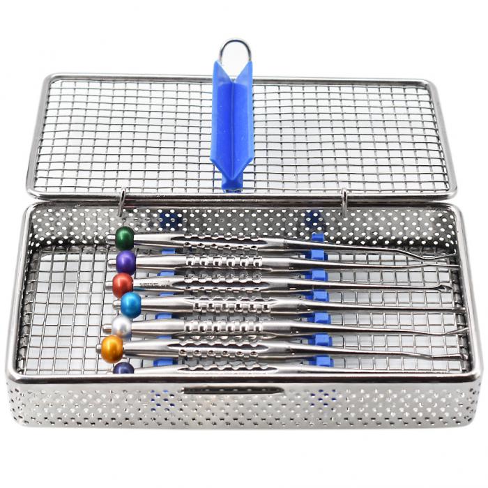 7 Stk./Set Instrument zur Extraktion Wurzelheber Minimalinvasive Zahnextraktion Werkzeuge Mit Desinfektionsbox