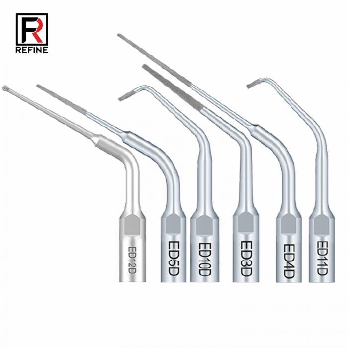10 Stücke Refine® Piezo Spitzen für Endodontie ED1 ED2 ED3 ED4 ED5 ED6 ED7 ED8 ED9 ED10 ED11 ED14 ED15 (Kompatibel SATELEC NSK DTE)