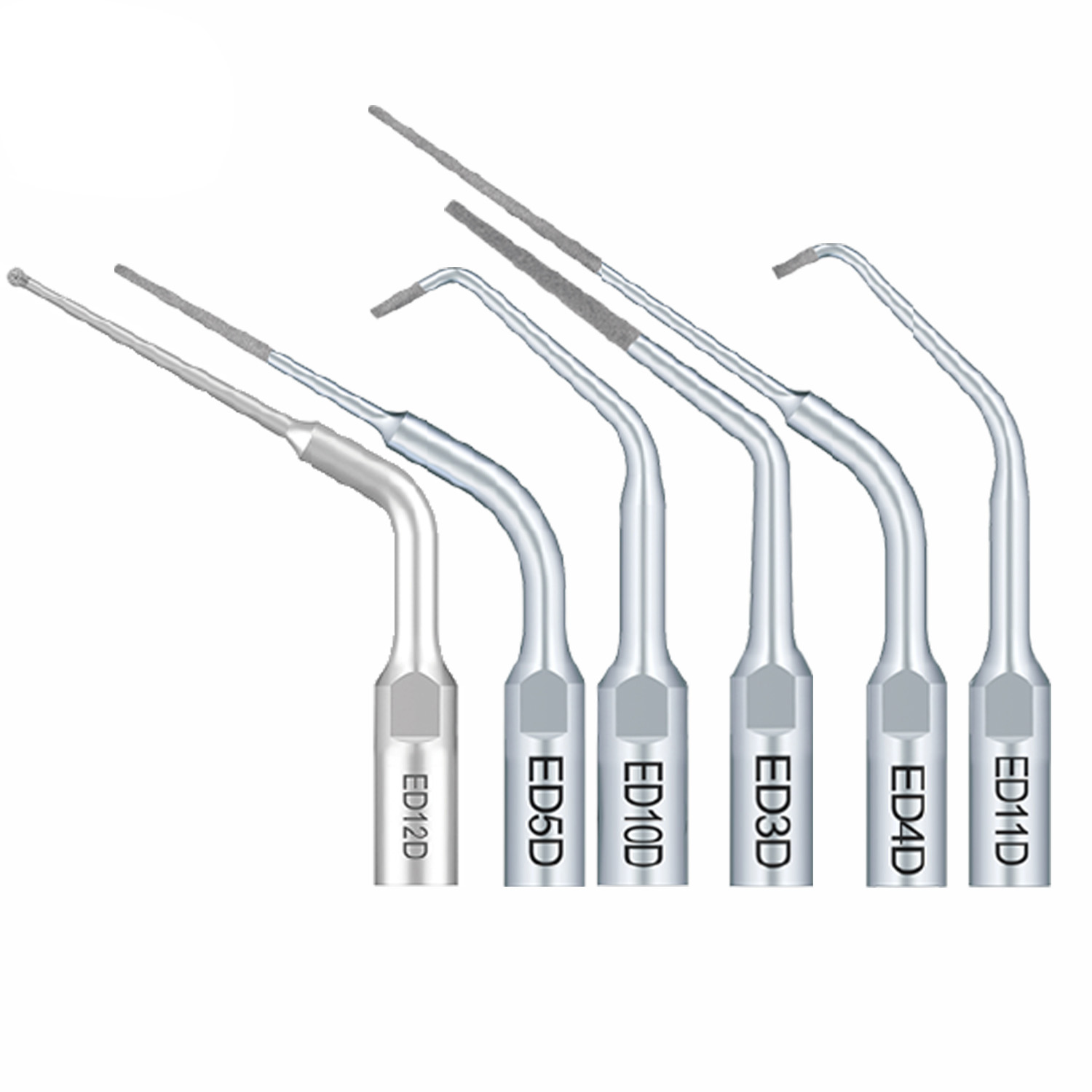 10 Stücke Refine® Piezo Spitzen für Endodontie ED1 ED2 ED3 ED4 ED5 ED6 ED7 ED8 ED9 ED10 ED11 ED14 ED15 (Kompatibel SATELEC NSK DTE)
