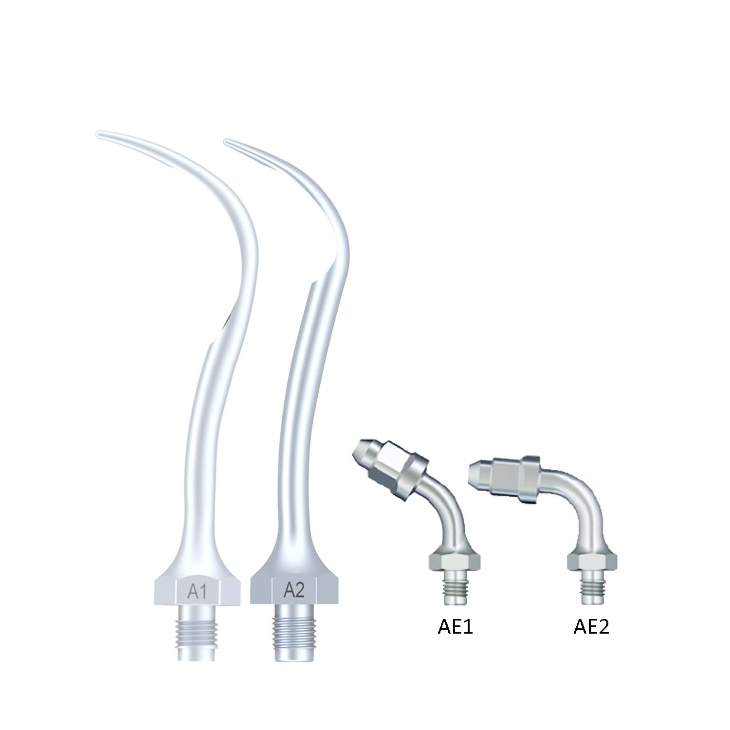 10 Stücke Refine® Ultraschall Scaler Piezo Spitzen A1 A2 AE1 AE2 Kompatibel mit Amdent LM